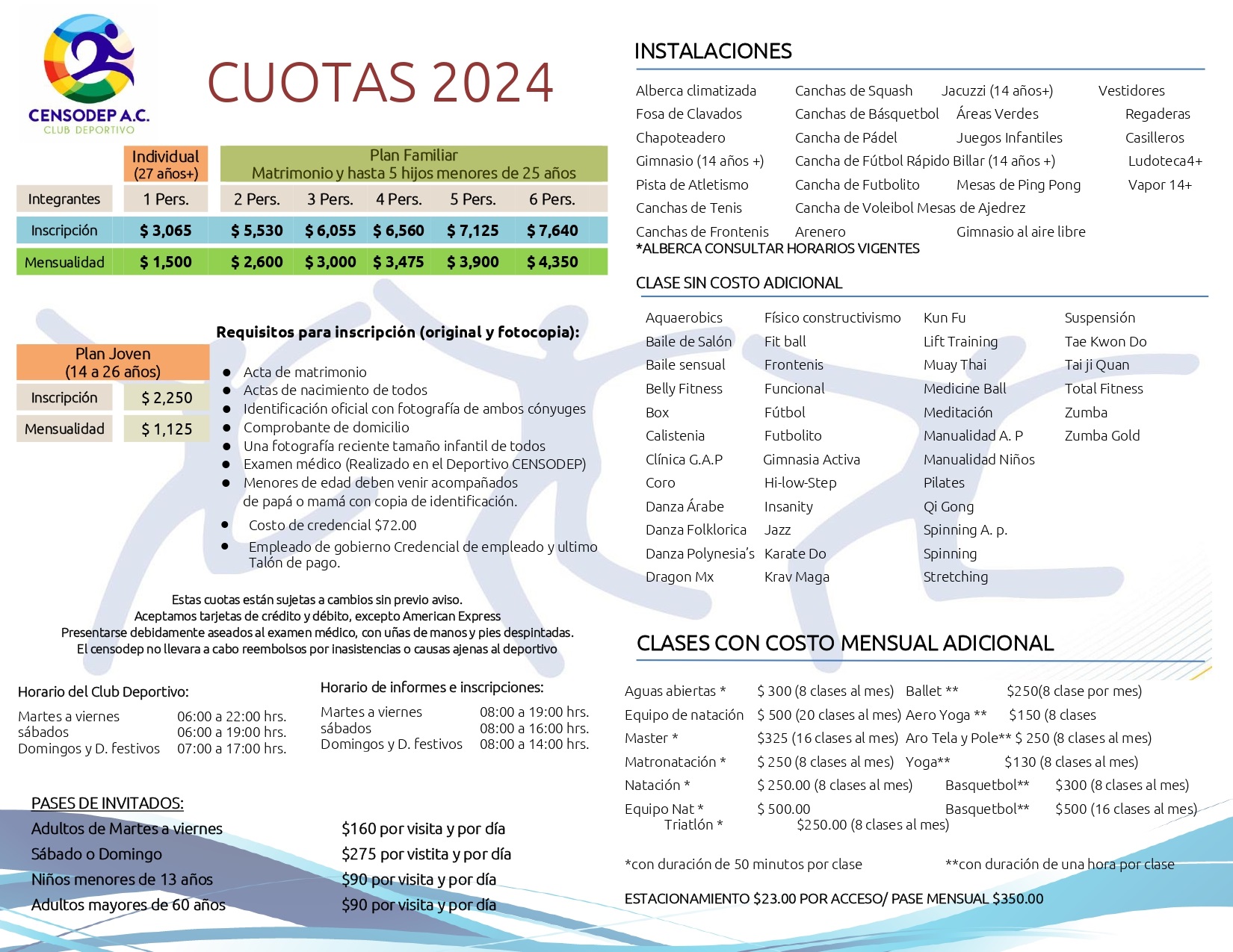 cuotas Censodep 2023